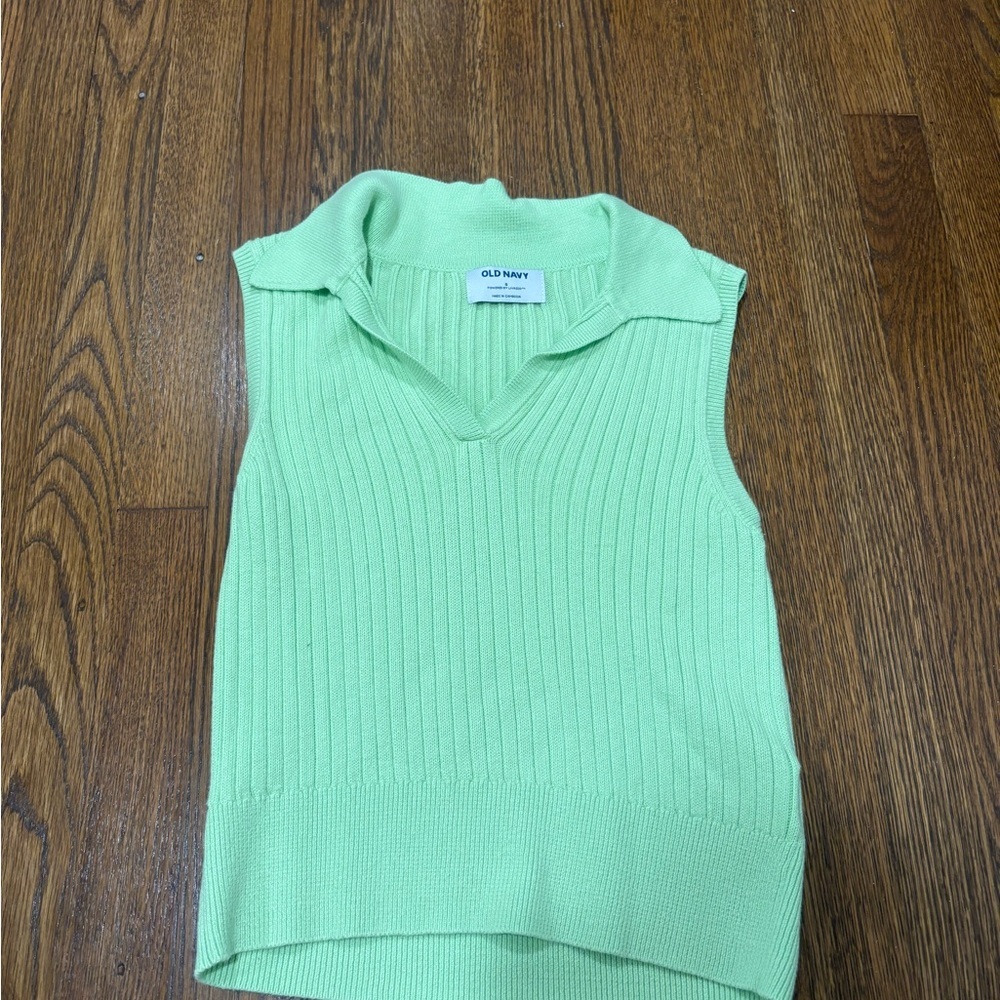 Old Navy Mint Green Ribbed Knit Top